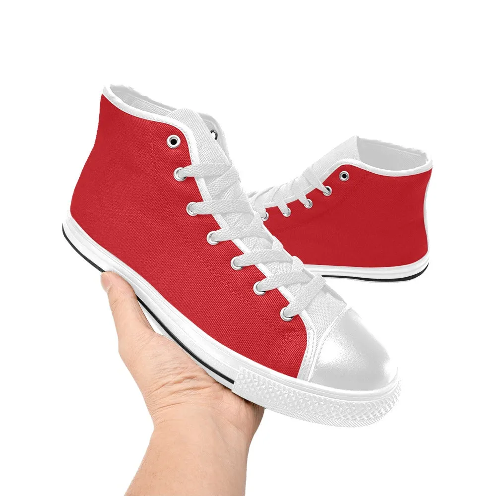 Rugrats Chuckie Red High Top Canvas Women's Shoes