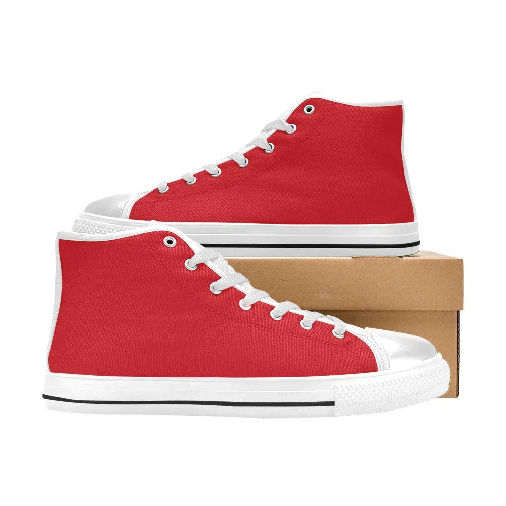 Rugrats Chuckie Red High Top Canvas Women's Shoes