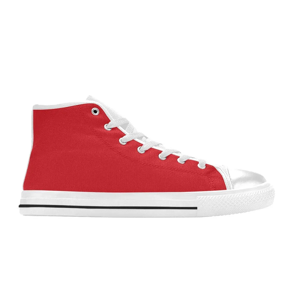 Rugrats Chuckie Red High Top Canvas Women's Shoes
