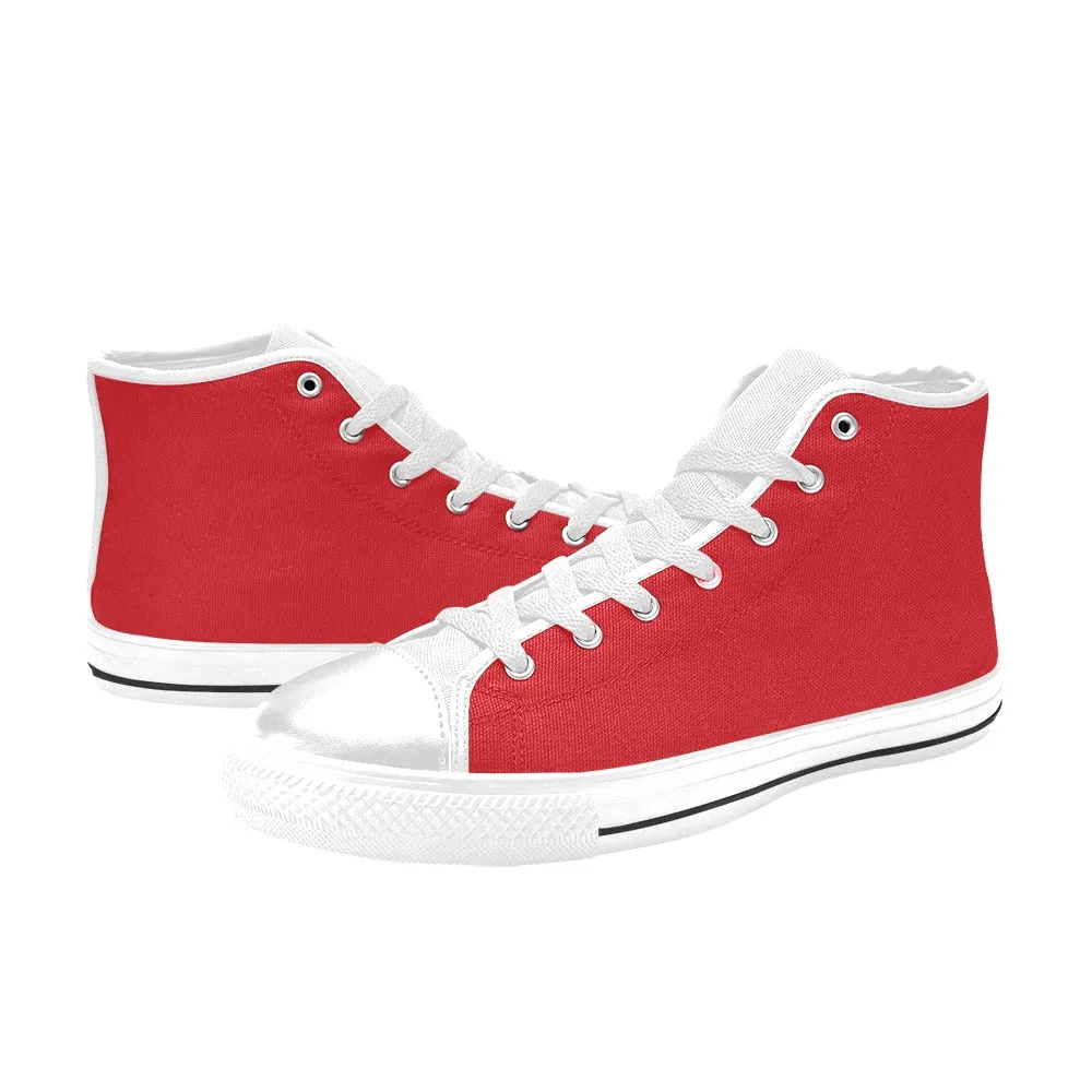 Rugrats Chuckie Red High Top Canvas Women's Shoes