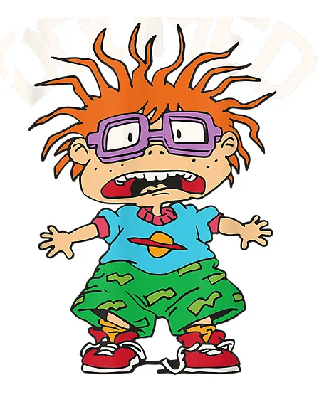 Rugrats Chuckie Red High Top Canvas Women's Shoes