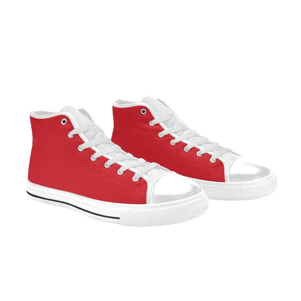 Rugrats Chuckie Red High Top Canvas Women's Shoes