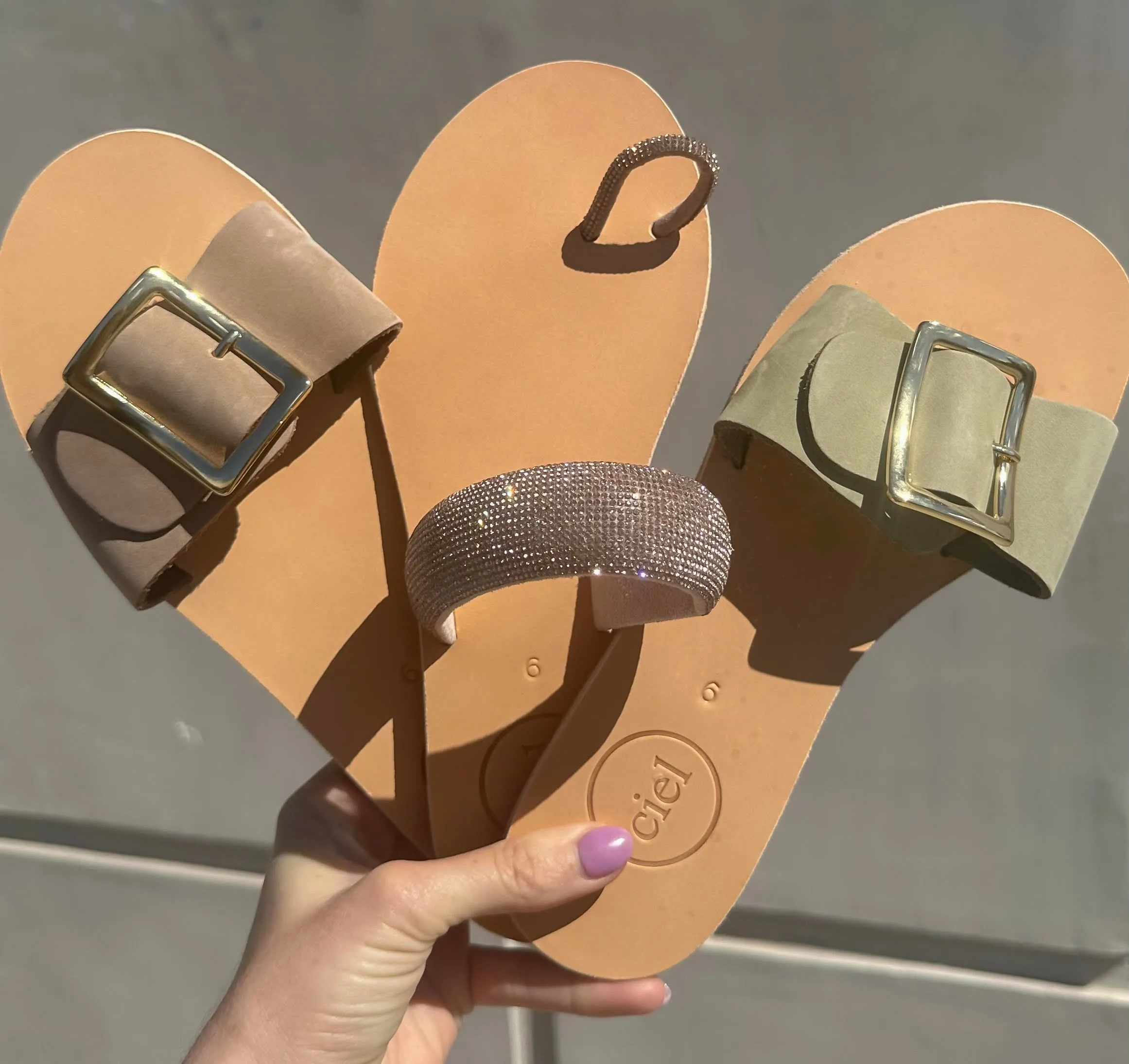 Sanibel Slides - Khaki Suede