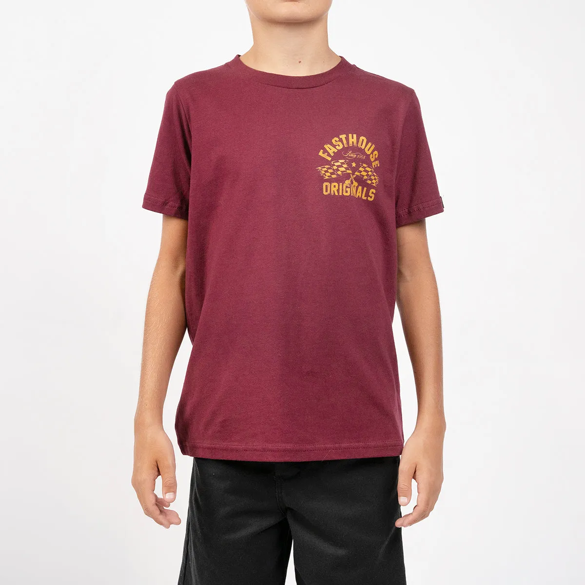 Signal Youth Tee - Maroon