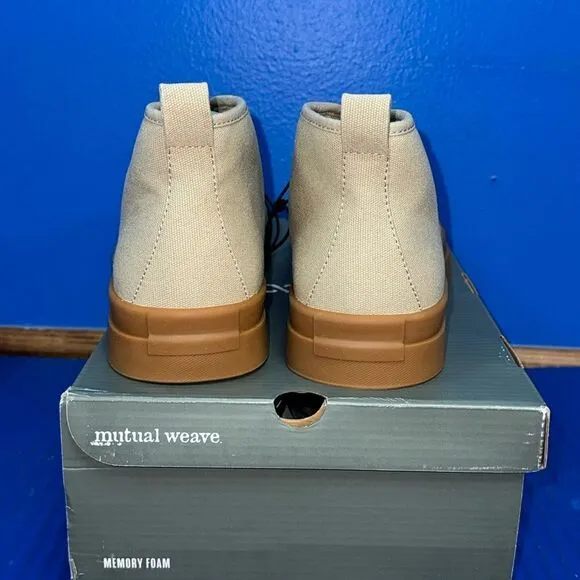 Size 11- Men’s Mutual Weave Casual Athletic Lace Up Freelon Tan Boot Shoes NEW