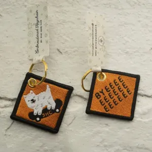 Skater Dog Keychain Byeee