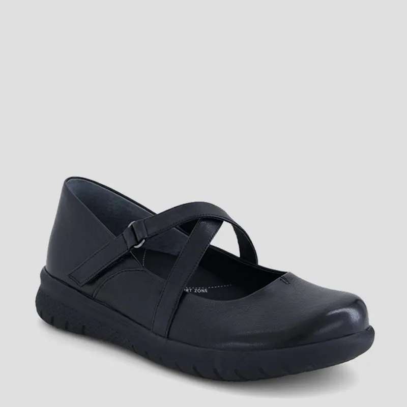 SOFFEES XF - BLACK LEATHER-BLACK SOLE
