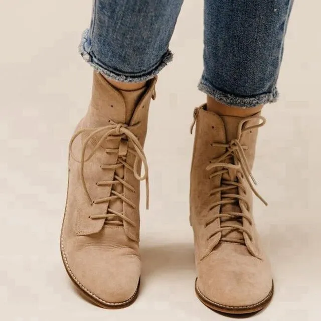 Square root scalp shoes with zipper fashion buckle shoes