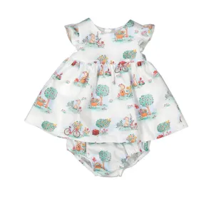 SS25 Mayoral - Bunny Printed Dress with Knickers