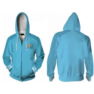 Star Trek Strange New Worlds Dr. M‘Benga  Cosplay Hoodie 3D Printed Hooded Sweatshirt Men Women Casual Streetwear Zip Up Jacket Coat