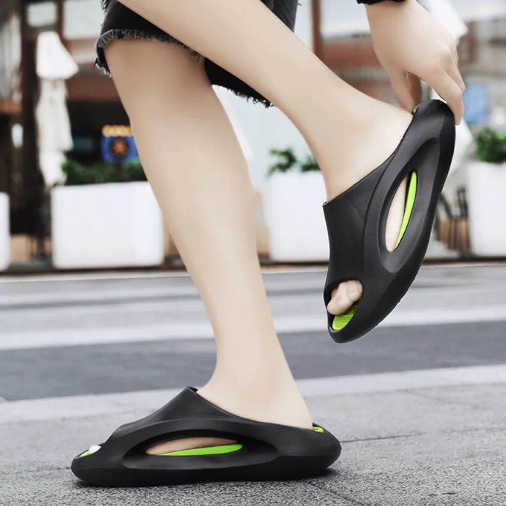 Street Contrasting Color Casual Slippers