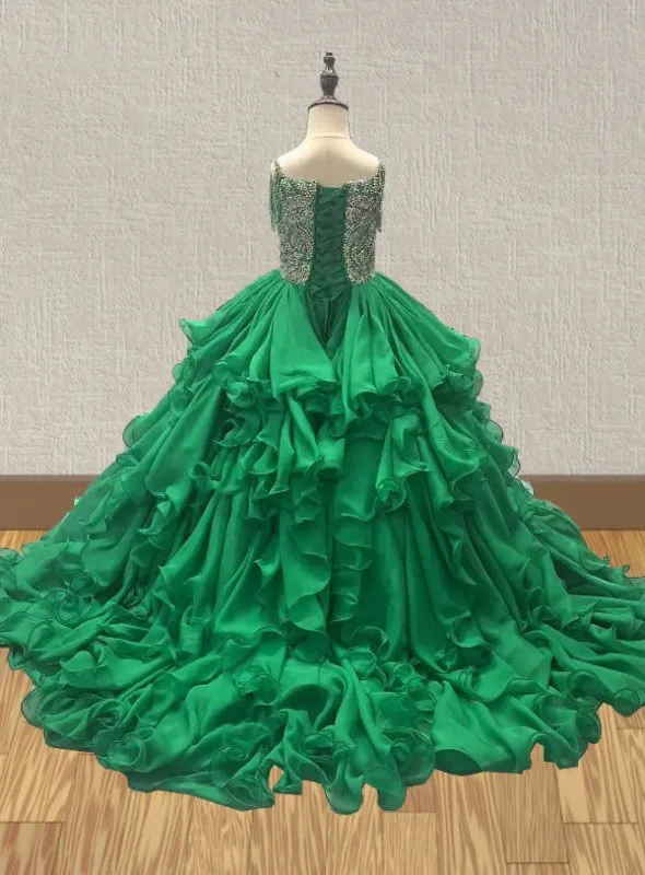 Stunning Fashion Little Girls Gorgerous Pageant Gown For Nationals