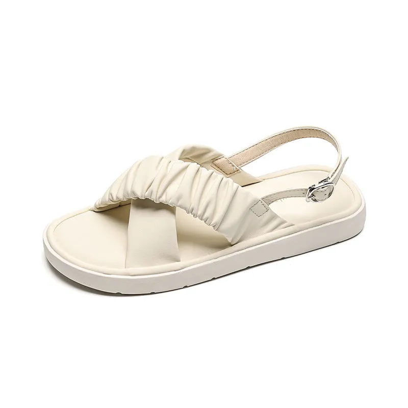 Summer Thick Sole Sandals Soft and Comfortable Women's Large Shoes