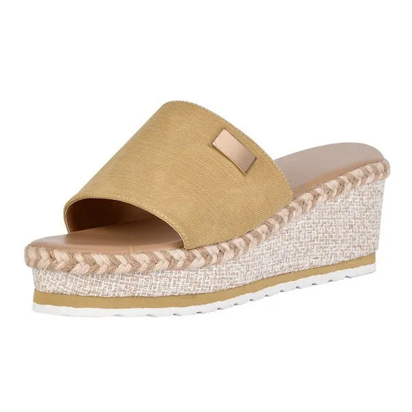 Summer Wedge Slippers Platform Flip Flops Soft Comfortable Casual Shoes Outdoor Beach Sandals Ladies Slides