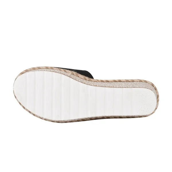 Summer Wedge Slippers Platform Flip Flops Soft Comfortable Casual Shoes Outdoor Beach Sandals Ladies Slides
