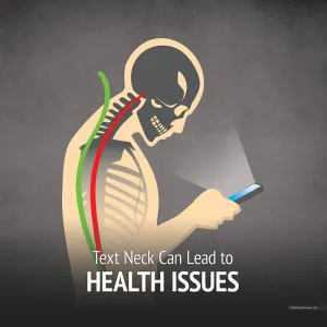 Text Neck Can Lead to Health Issues - Right Facing