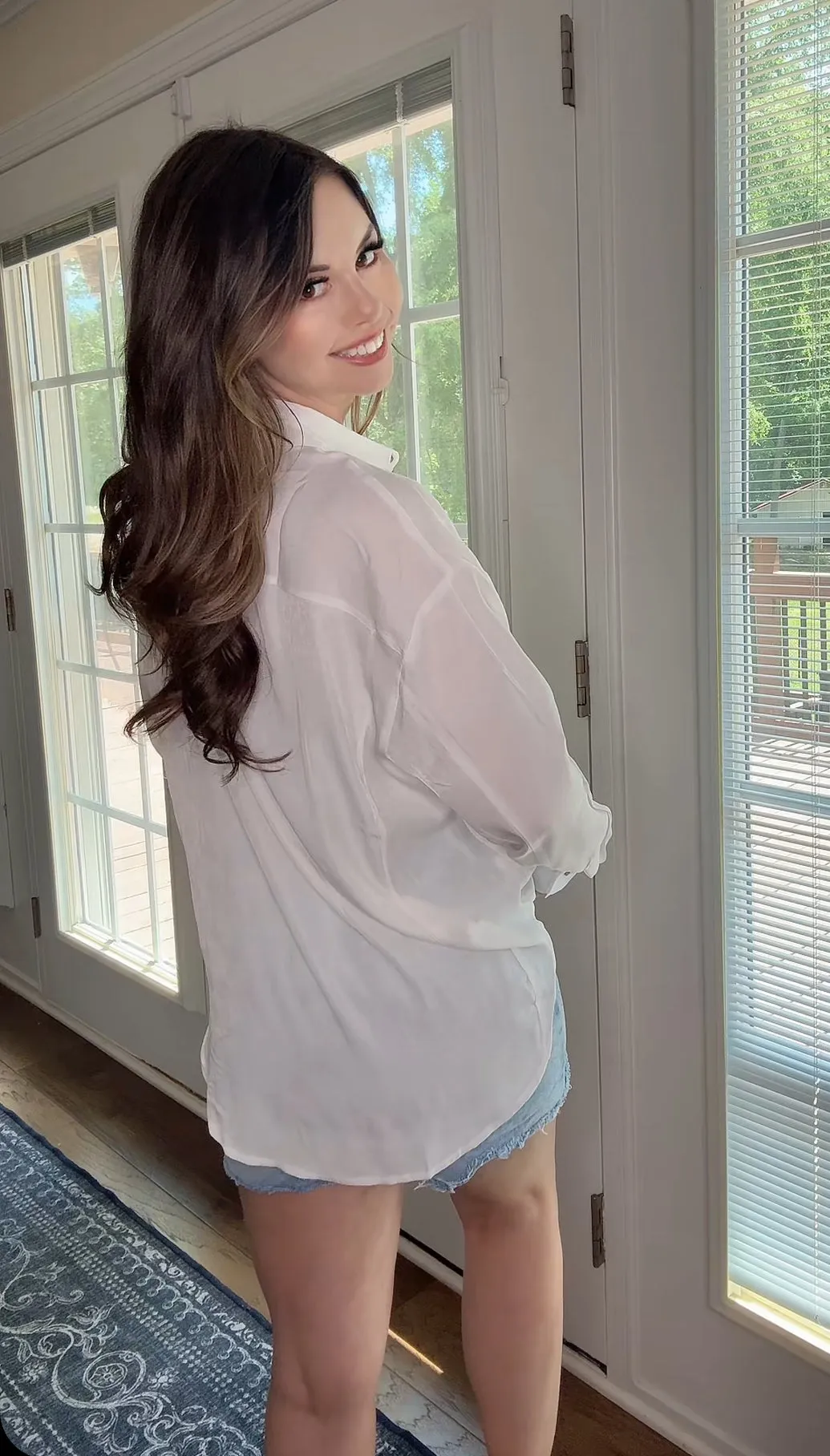 White Linen Button Up