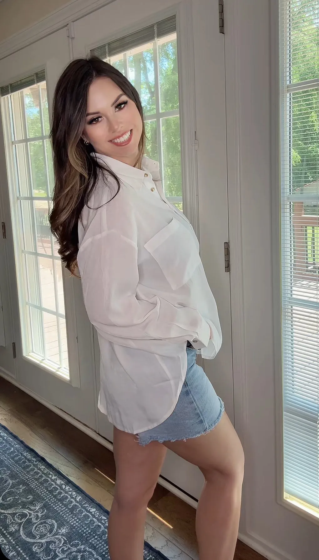 White Linen Button Up