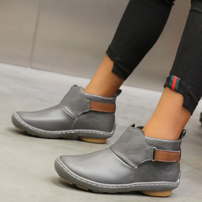 Women Fashion PU Buckle boots