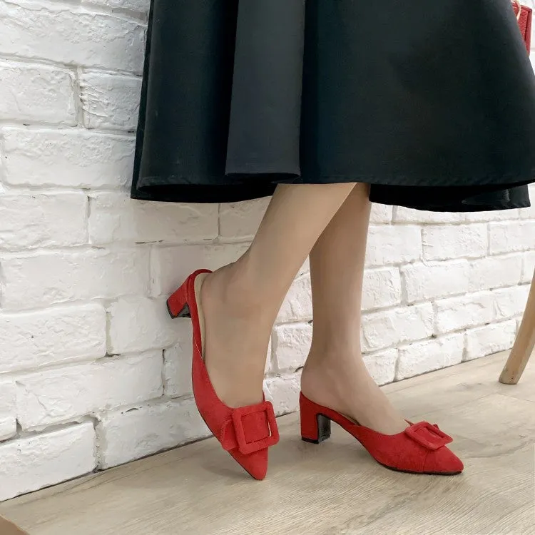 Women's Buckle High Heel Sandals