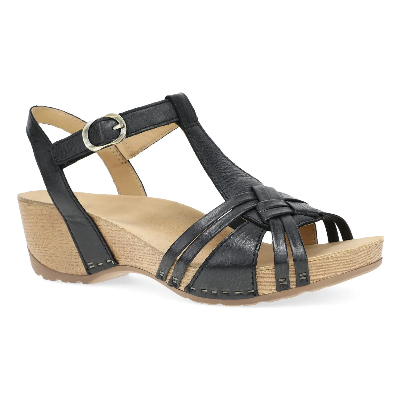 Women's Dansko Tia 1715101600 Color: Black Milled Burnished