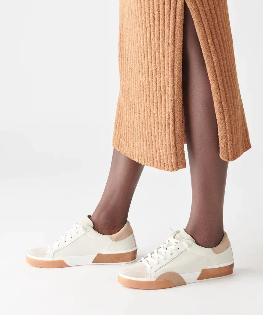 WOMEN'S DOLCE VITA ZINA SNEAKER | WHITE / TAN