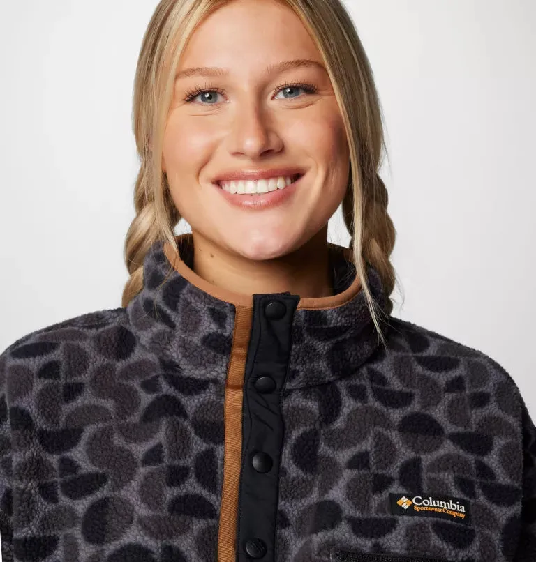Women's Helvetia™ II Cropped Sherpa Half Snap Printed Fleece
