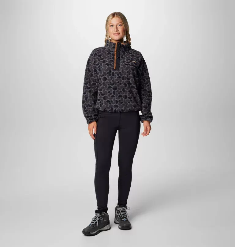 Women's Helvetia™ II Cropped Sherpa Half Snap Printed Fleece