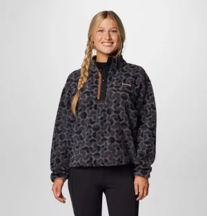 Women's Helvetia™ II Cropped Sherpa Half Snap Printed Fleece