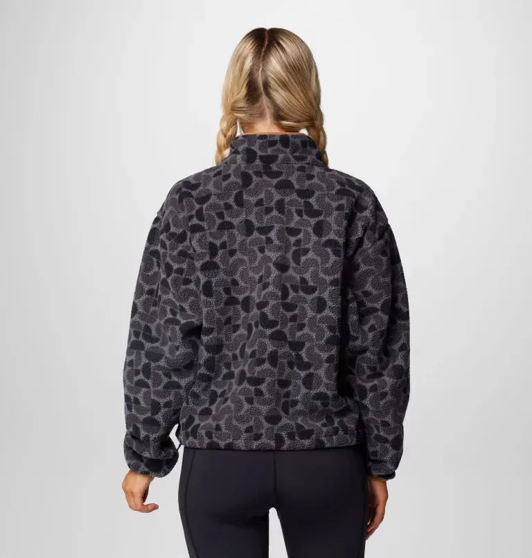 Women's Helvetia™ II Cropped Sherpa Half Snap Printed Fleece