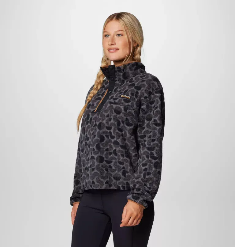 Women's Helvetia™ II Cropped Sherpa Half Snap Printed Fleece