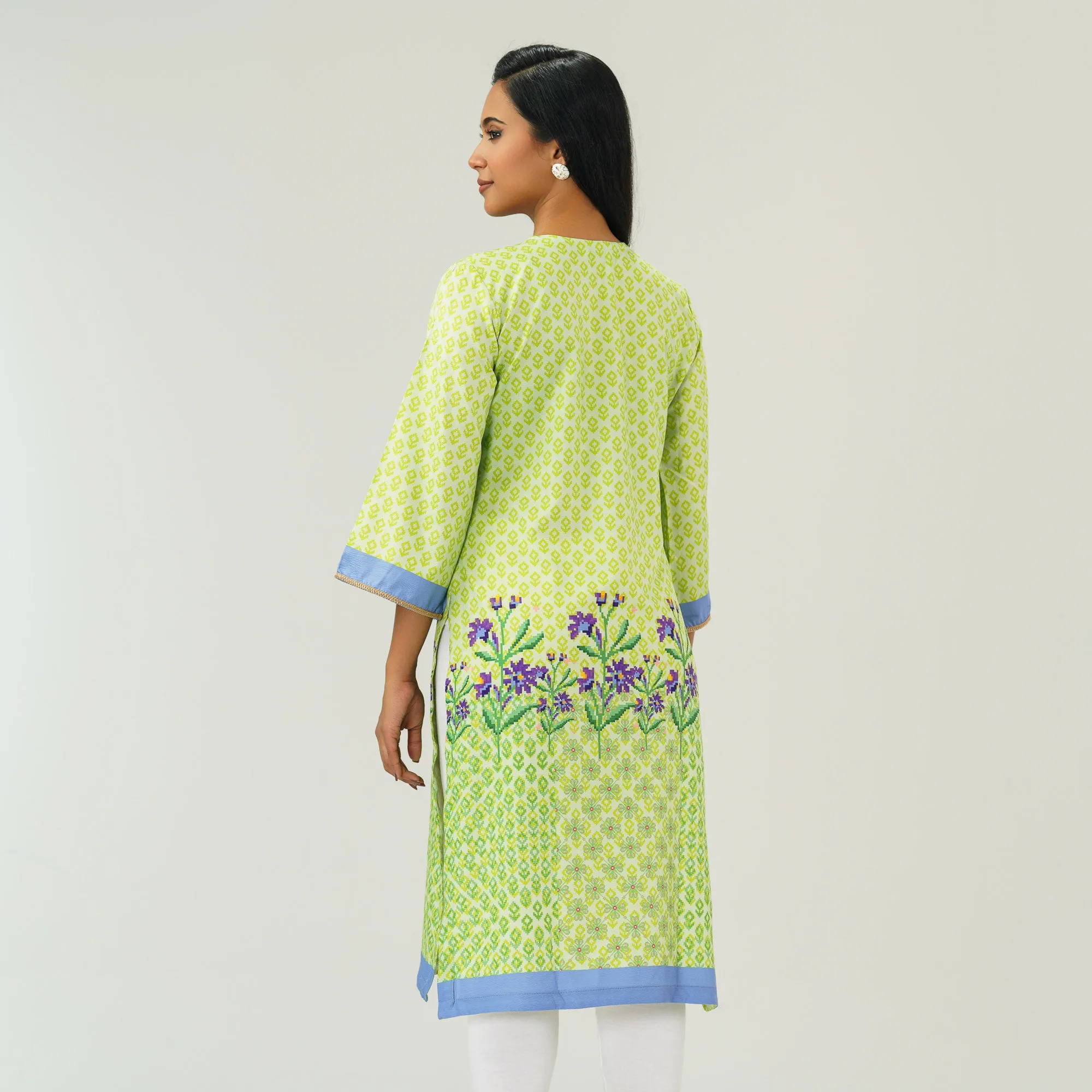 Womens Lemon Printed Kurti