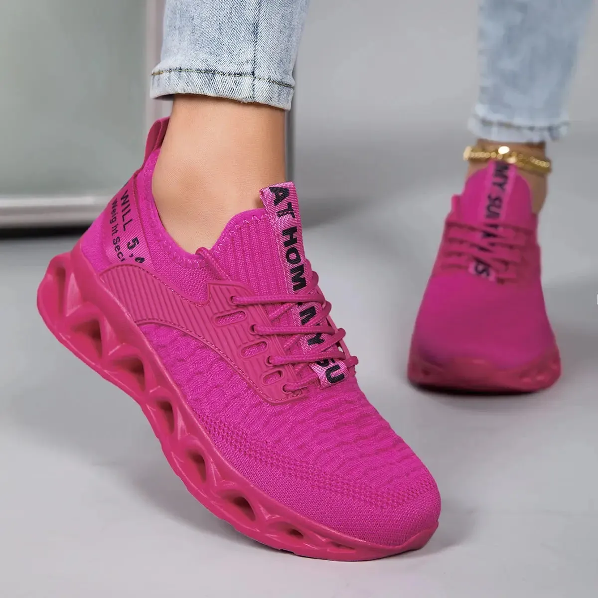Women’s Lightweight Walking Sneakers, Casual Air Cushion Tennis Shoes for Daily Comfort and Outdoor Activities