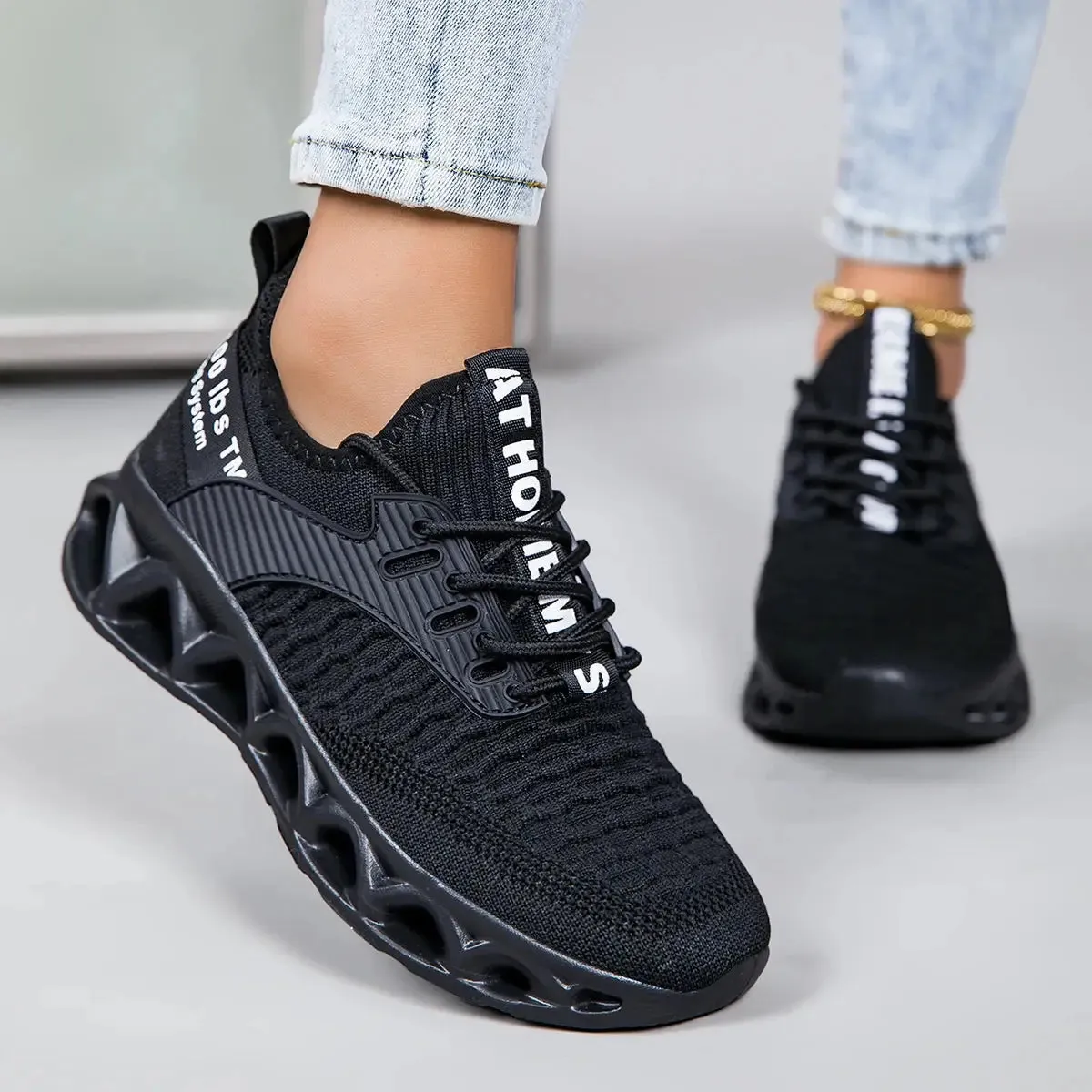 Women’s Lightweight Walking Sneakers, Casual Air Cushion Tennis Shoes for Daily Comfort and Outdoor Activities