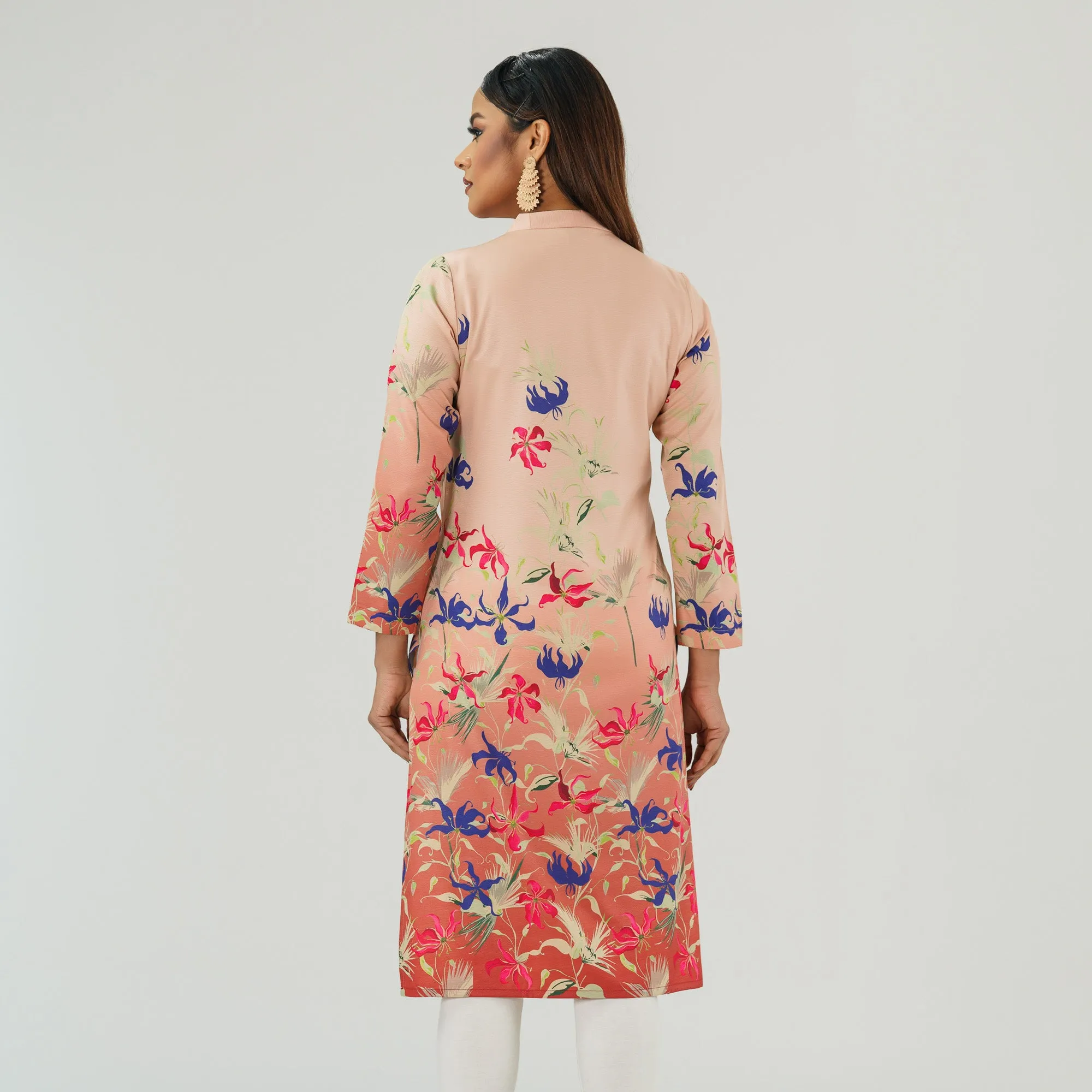 Womens Multi Color Printed Kurti