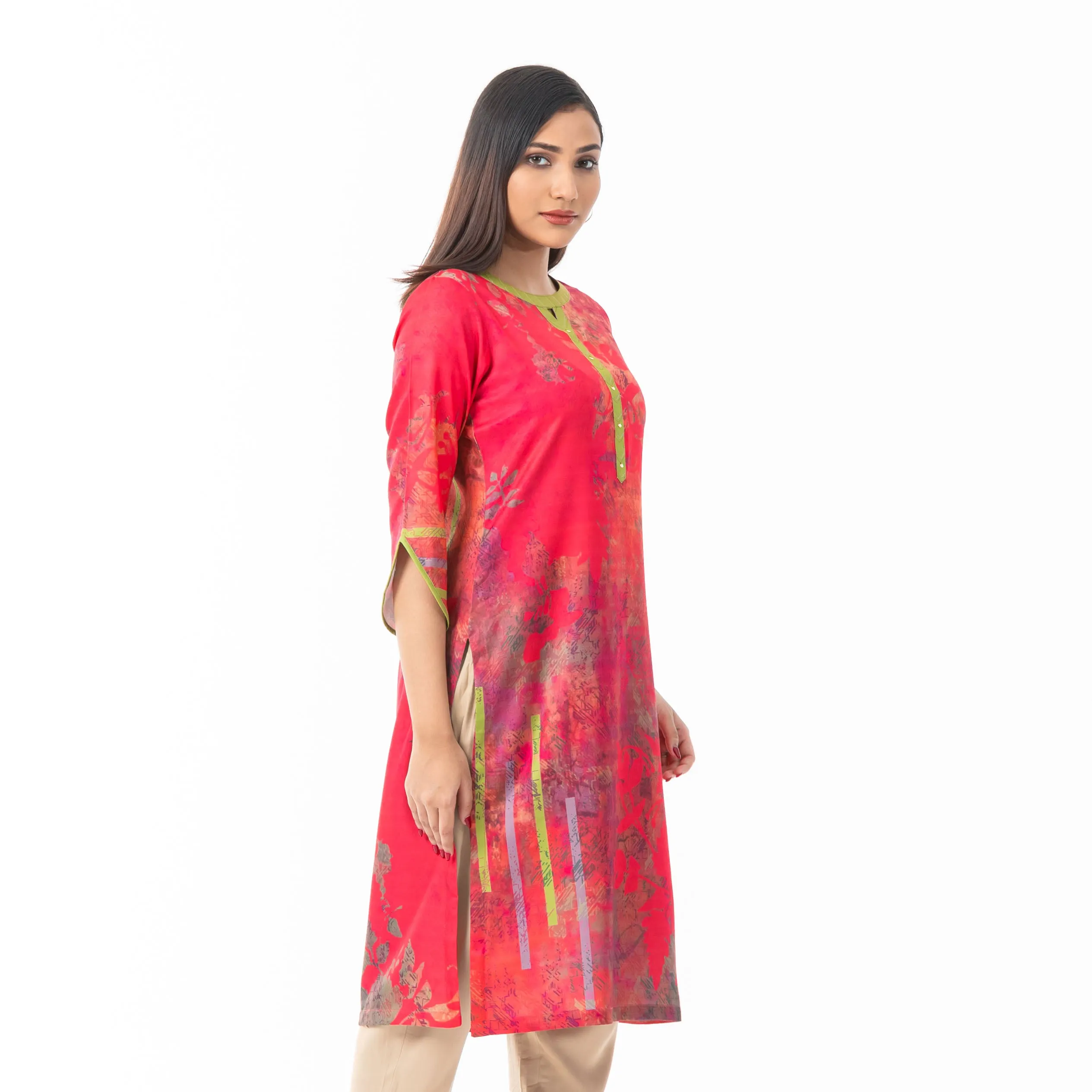 Womens Multi-Color Printed Kurti