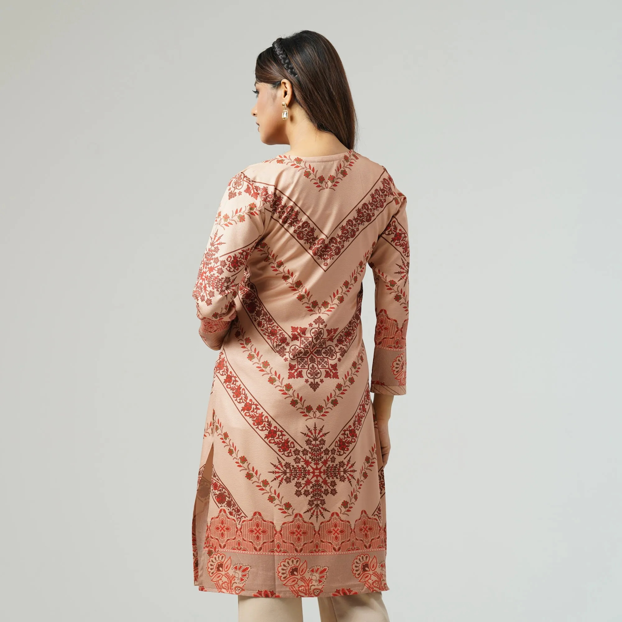 Womens Multi-Color Printed Kurti