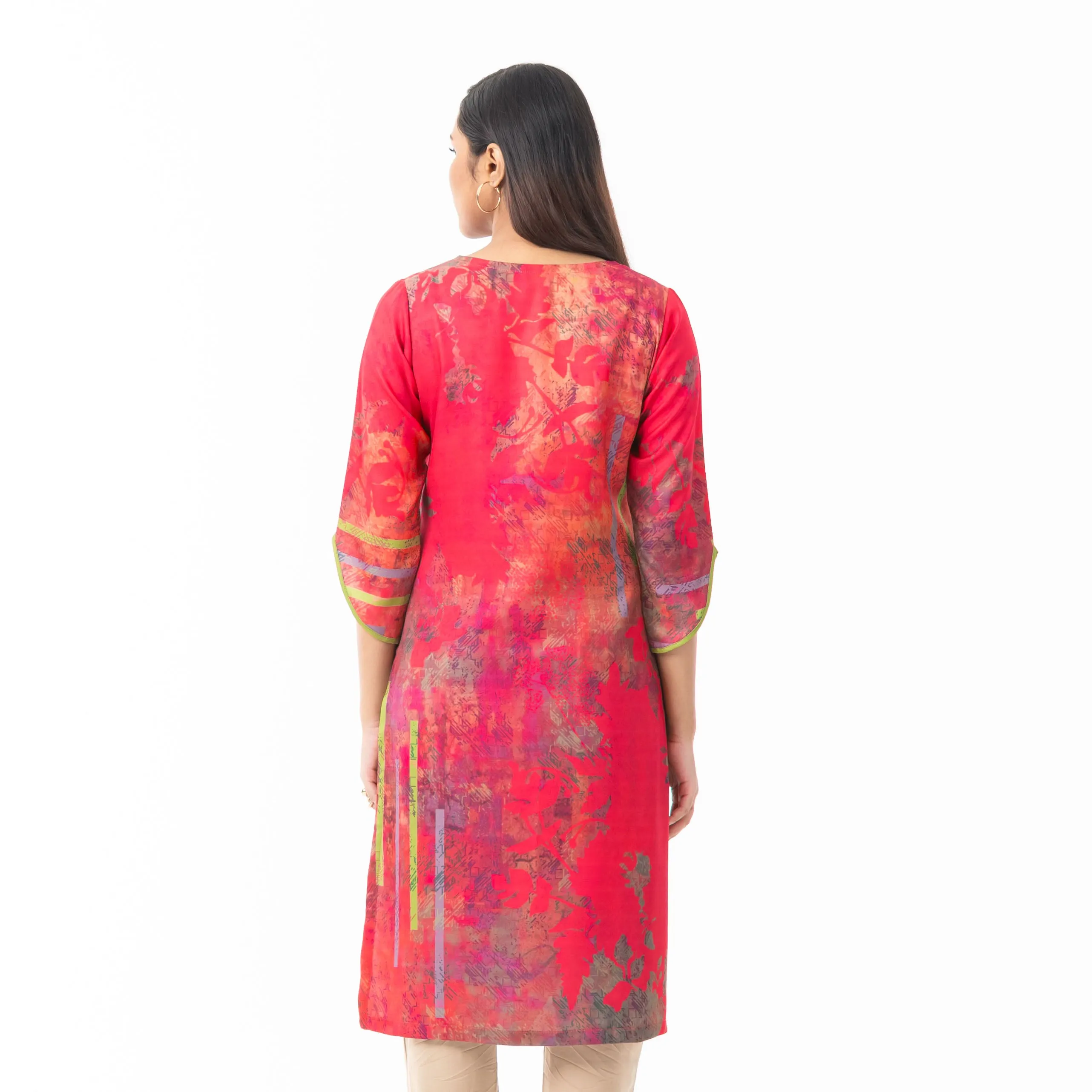 Womens Multi-Color Printed Kurti